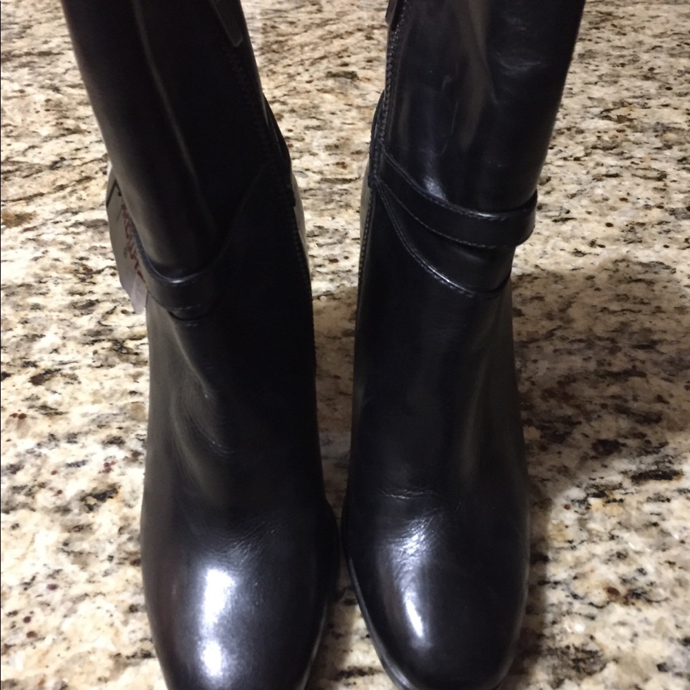 Frye black leather boots